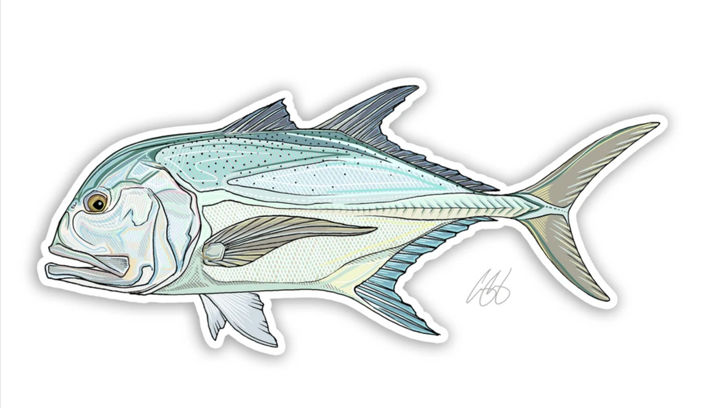 Casey Underwood Fish Decal - Giant Trevally