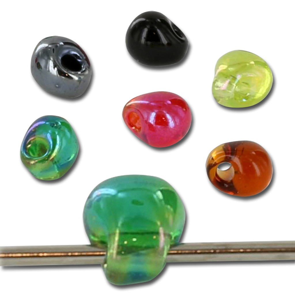 Hareline Hump Back Glass Beads