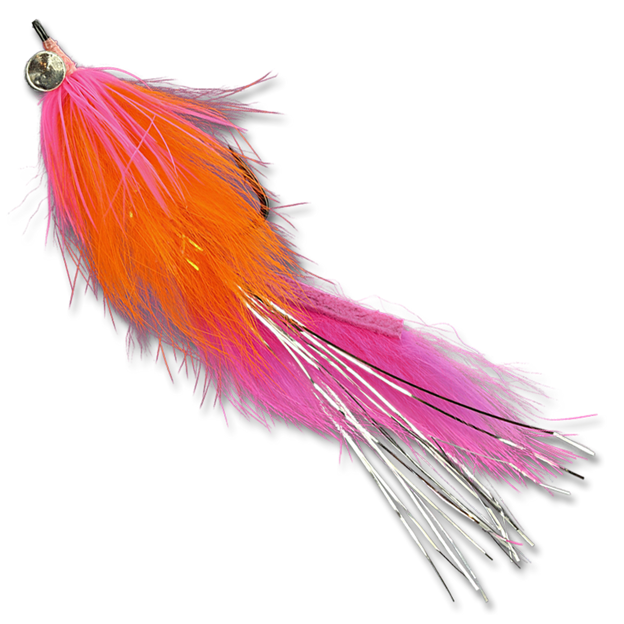 Hareball Leeches - Orange/Pink