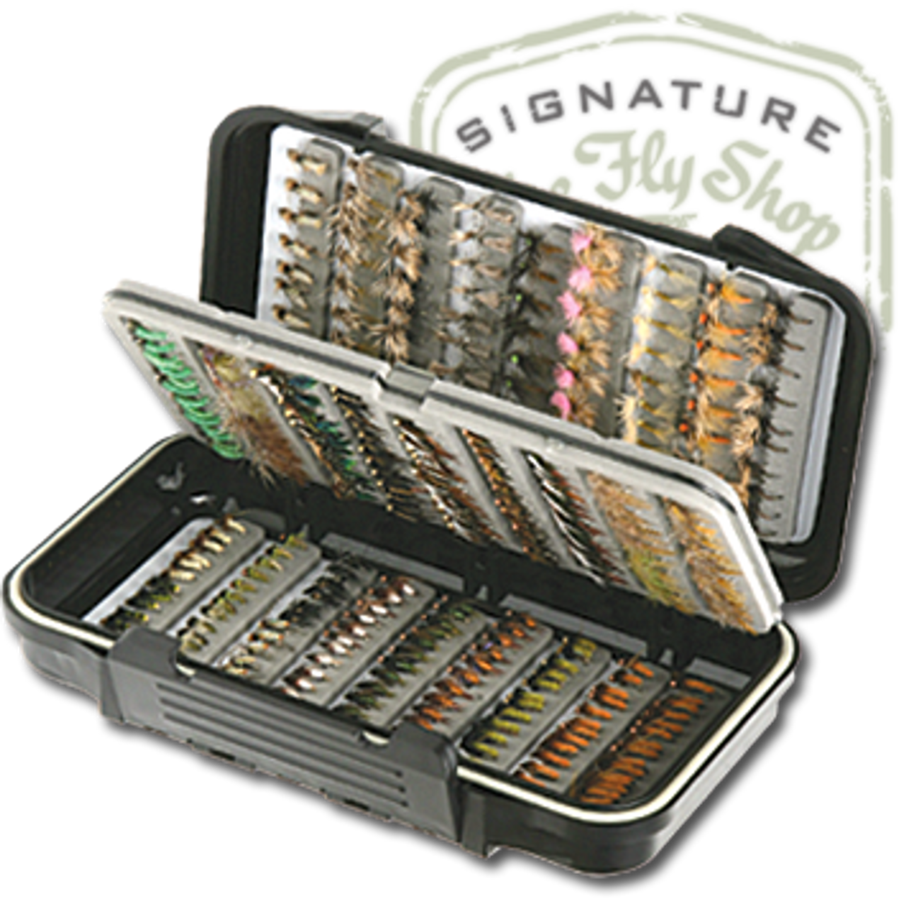 Fly Box--Large Fishing Go To Fly Box with Swing Leaf Center