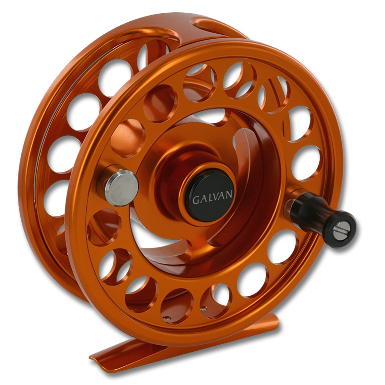 Galvan Rush LT Fly Reel - Burnt Orange (Front)