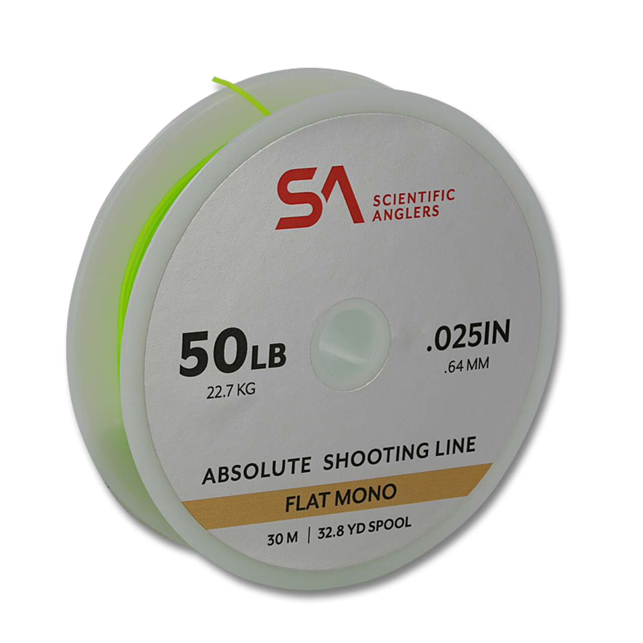 Scientific Anglers Absolute Flat Mono Shooting Line - 50 LB