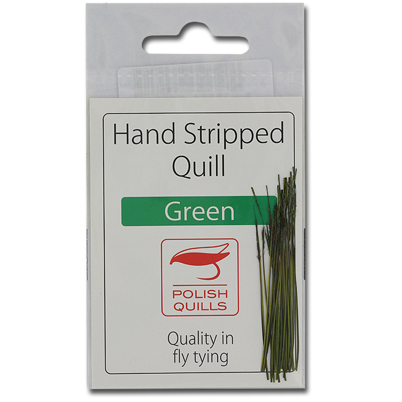 Stripped Peacock Quills - Green