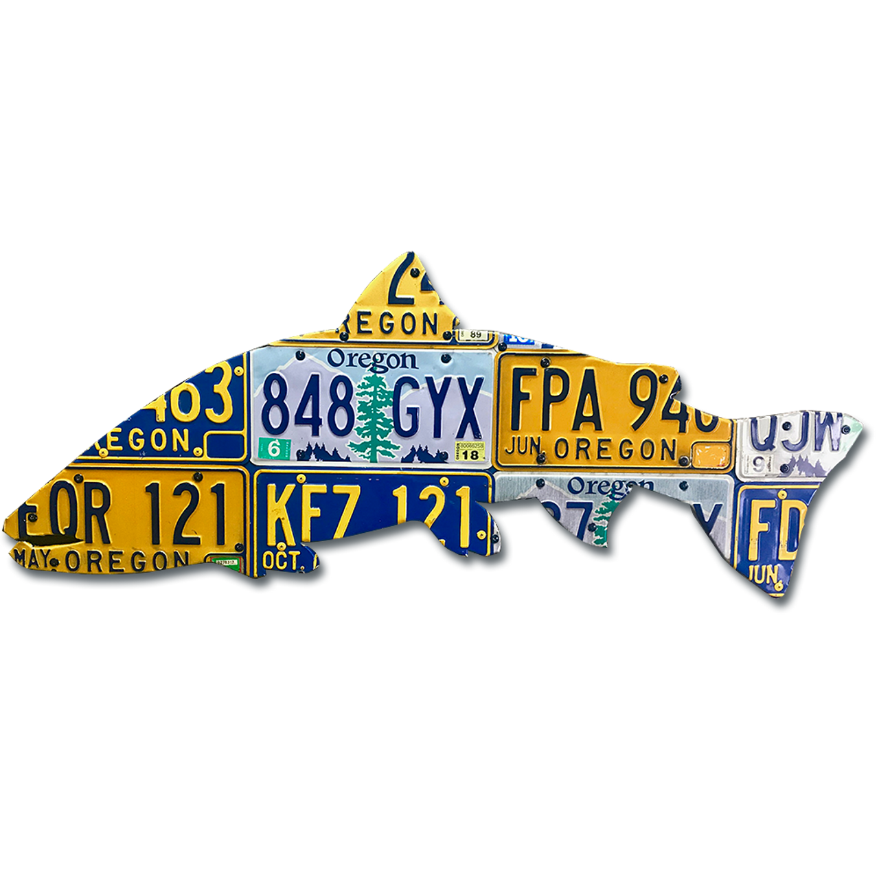 Oregon Steelhead License Plate Art