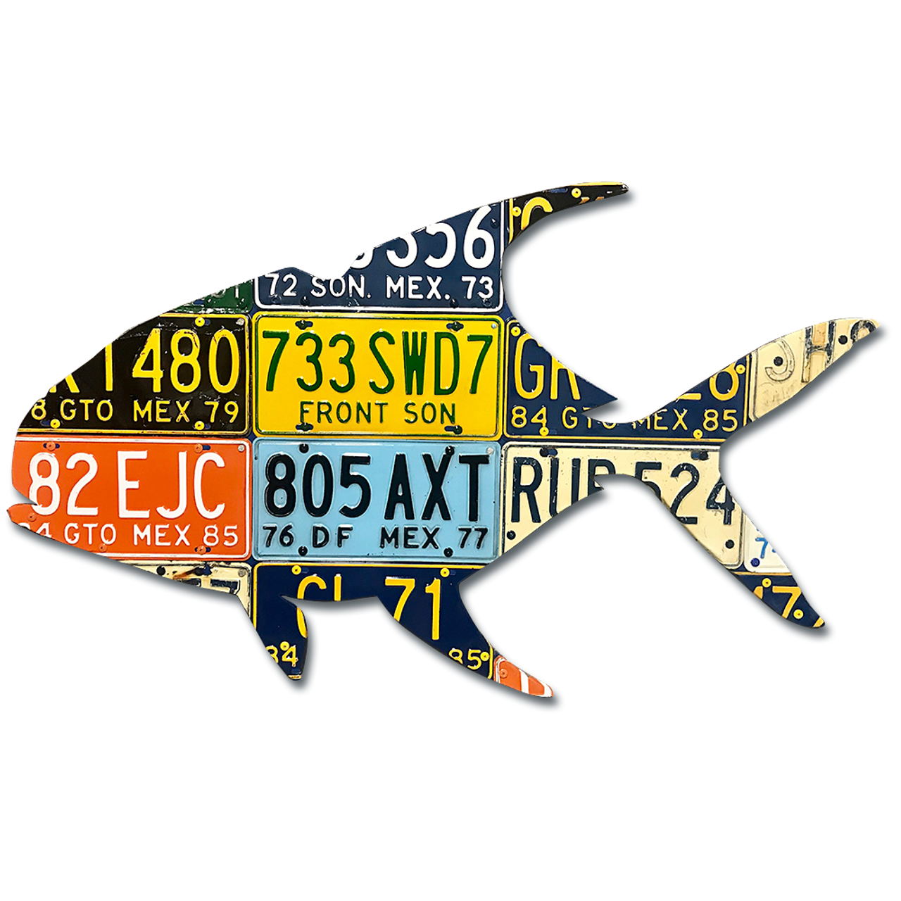 Mexico Permit License Plate Art