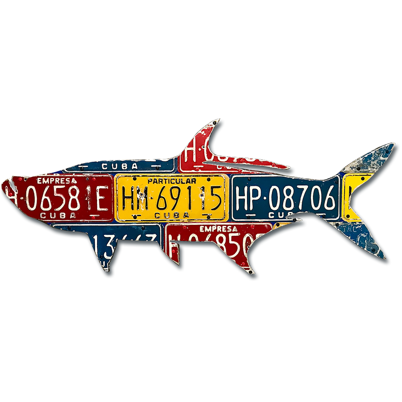 Cuba Tarpon License Plate Art