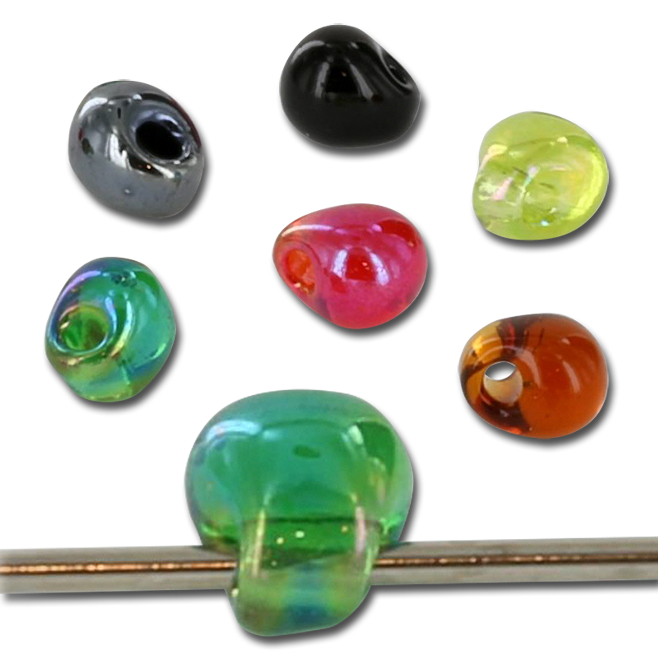 Hareline Hump Back Glass Beads