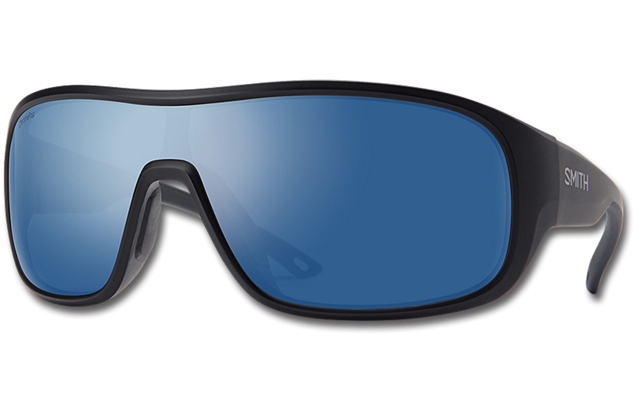 Spinner ChromaPop Polarized Sunglasses - Matte Black/Polarized Blue Mirror