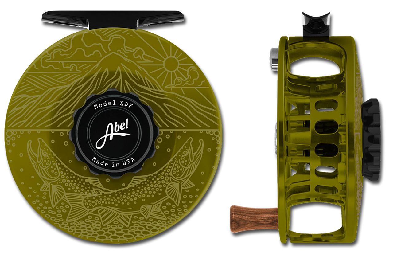 Abel SDF Series Reels - Underwood Graphic - Olive