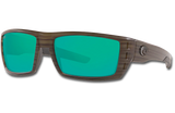 Rafael Polarized 580 Sunglasses - Matte Olive Teak/Green Mirror Polycarbonate