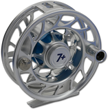 Hatch Iconic Fly Reels - Clear/Blue (Front)