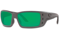 Permit Polarized Glass 580 Sunglasses - Matte Gray/Green Lightwave Glass