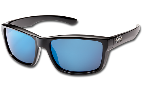 Suncloud Mayor Polarized Sunglasses - Black/Blue Mirror
