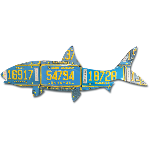 Bahamas Bonefish License Plate Art