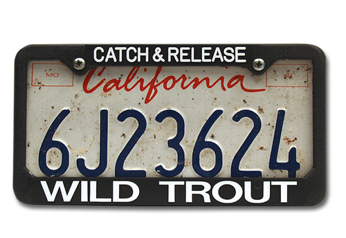 The Fly Shop's License Plate Holders - Catch & Release/Wild Trout