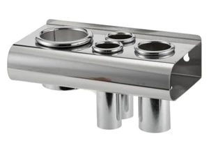Pibbs 473 Stainless Steel Wall Cabinet Mount Styling Tool Holder
