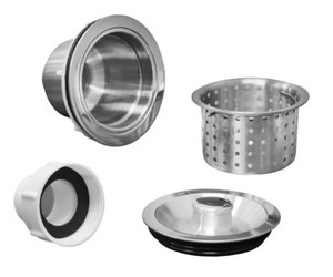 MABS Shampoo Bowl Stainless Steel Drain Assembly
