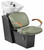 Pibbs Samantha 5259 Tilt Bowl Backwash with Black Steel Base
