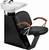 Pibbs Samantha 5277 Tilt Bowl Backwash with Black Steel Base - Black
