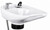 Pibbs Young Low-Profile Porcelain Shampoo Bowl