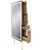 Pibbs 9220 Lumina Gold Frame LED Server with Legs