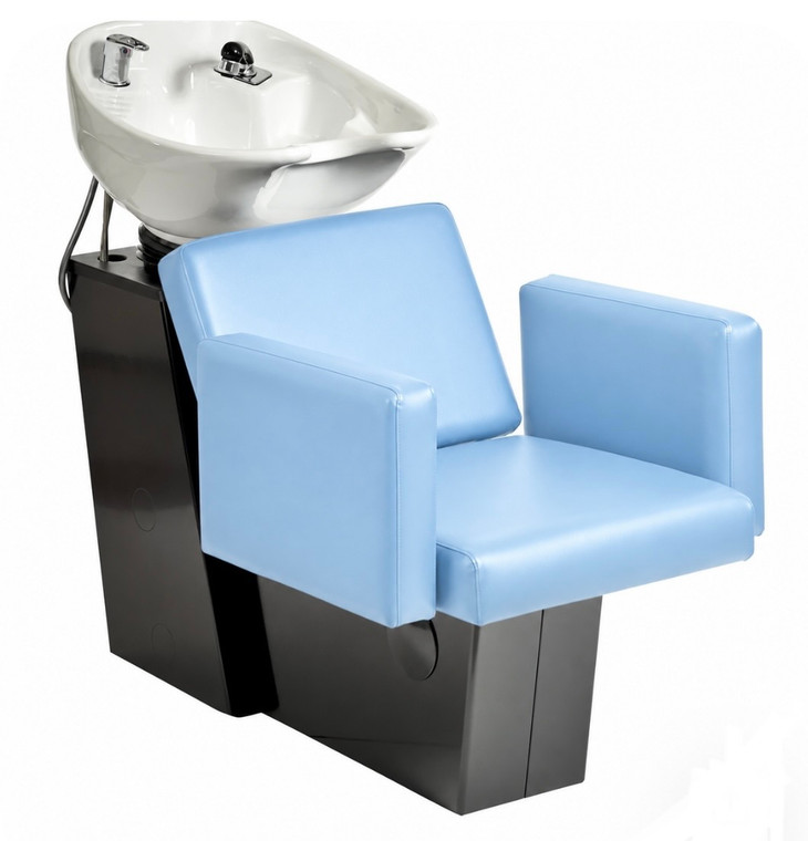 Pibbs Cosmo 5234 Tilt Bowl Backwash with Black Steel Base