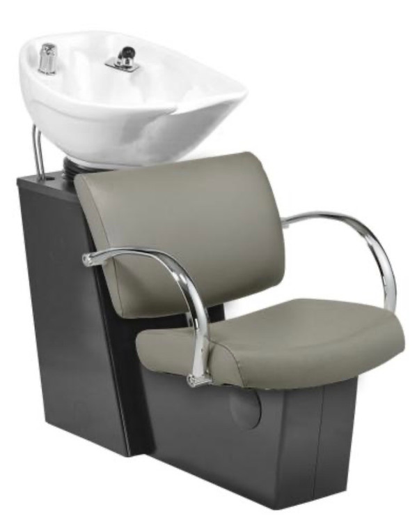 Pibbs Bari 5245 Tilt Bowl Backwash with Black Steel Base