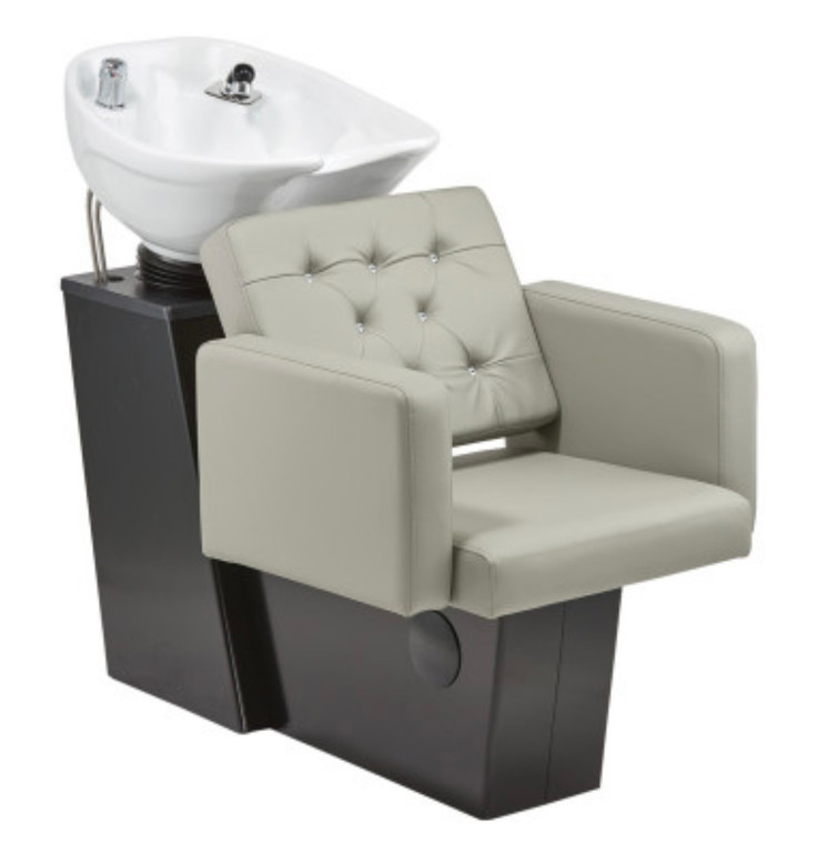 Pibbs Fondi 5222 Tilt Bowl Backwash with Black Steel Base