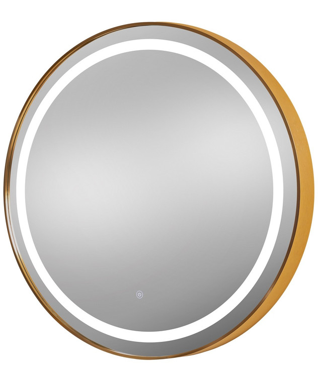 Pibbs 9880 Sola Gold 36" Round LED Salon Mirror