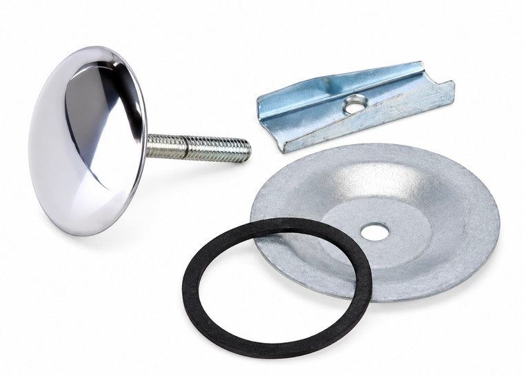 MABLAB Round Chrome Hole Plug Cover for Shampoo Bowls 1 3/4" Diameter