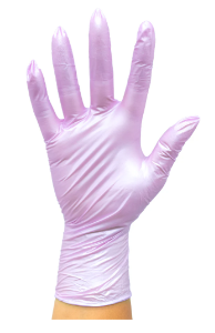 Colortrak Luminous Collection Lilac Frost Nitrile Gloves