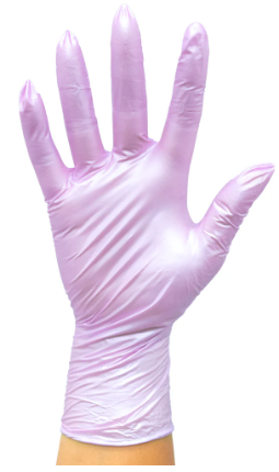 Colortrak Luminous Collection Lilac Frost Nitrile Gloves