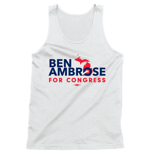 Ben Ambrose (Unisex White Tank)