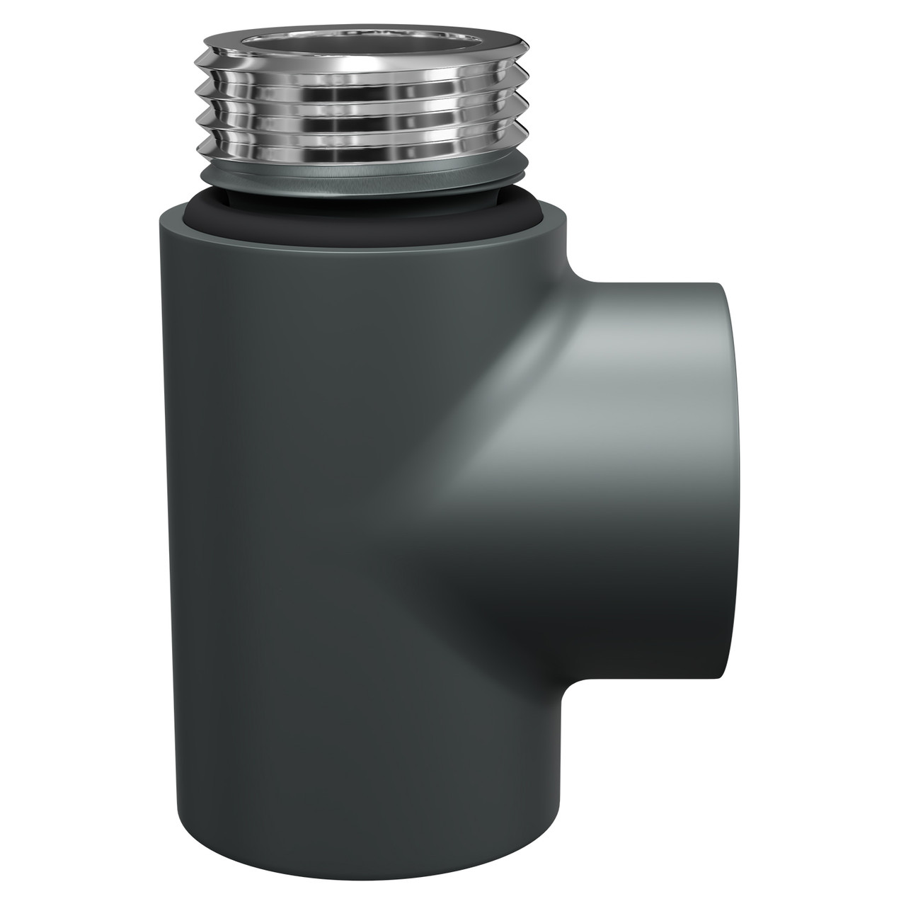 Alves Anthracite Dual Fuel Conversion Kit T Piece Side on View