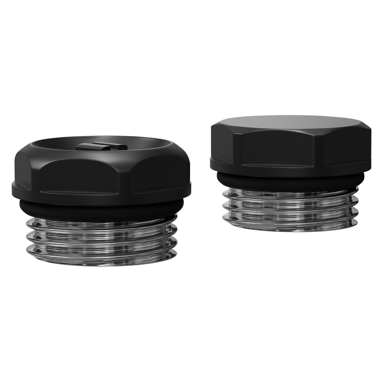 Alves Matt Black Blanking Plug and Bleed Valve Left Hand Side View