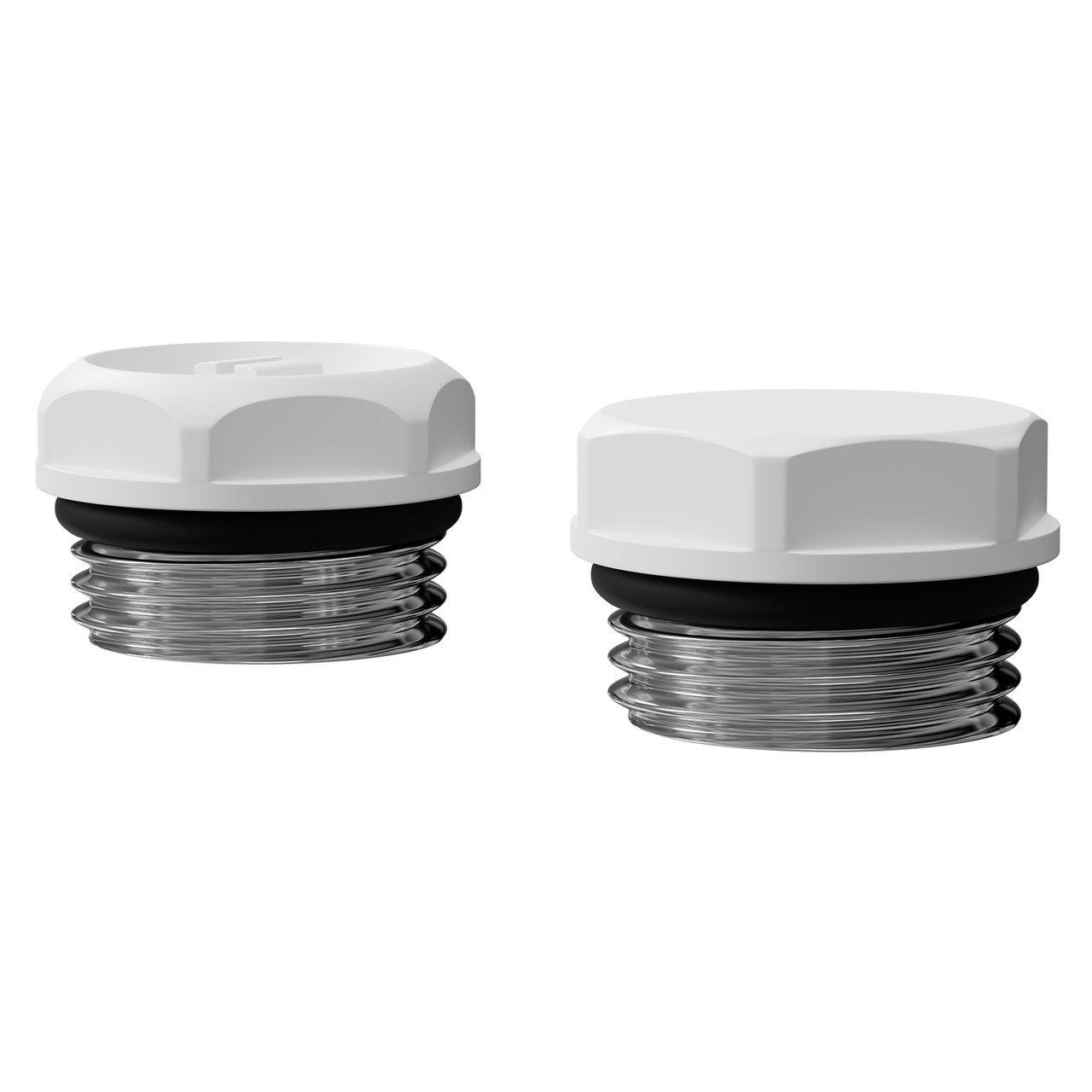 Alves White Blanking Plug and Bleed Valve Right Hand Side View