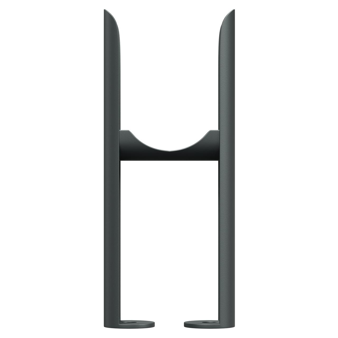 Copenhagen Anthracite Floor Standing Double Column Radiator Feet  Front View