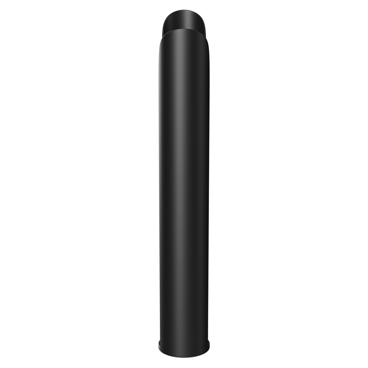 Copenhagen Matt Black Floor Standing Triple Column Radiator Feet  Side on View