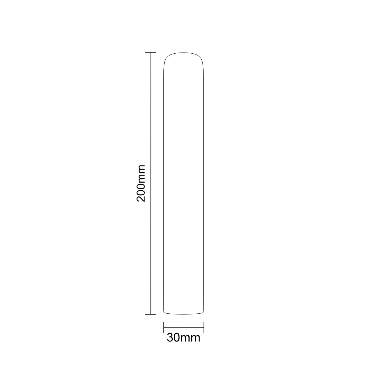 Copenhagen Matt Black Floor Standing Quadruple Column Radiator Feet  Side on Product Measurements