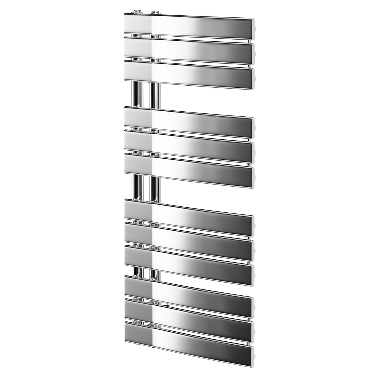 Basel Chrome 1080mm x 550mm Flat Panel Heated Towel Rail Right Hand Side View