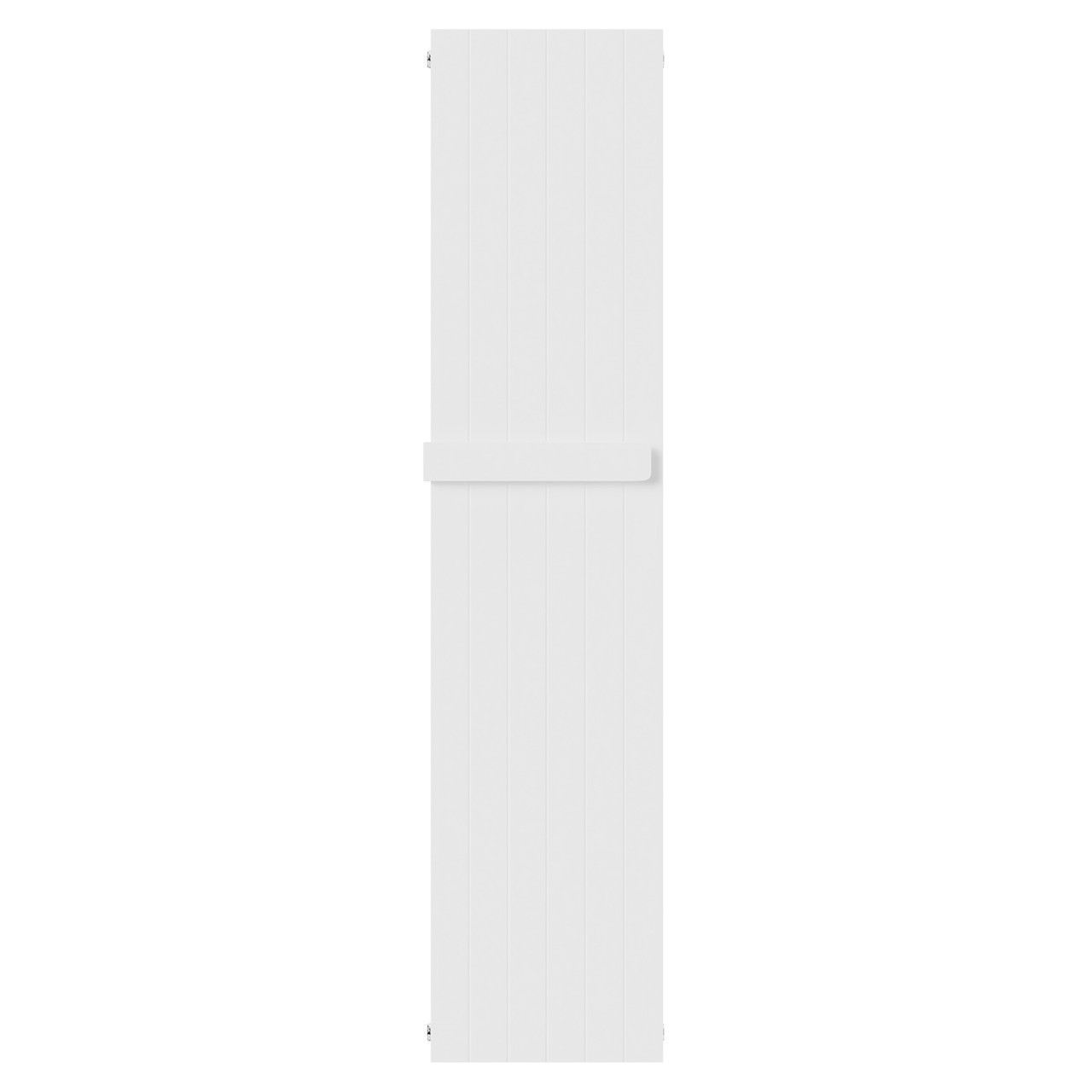 Cordoba White 1600mm x 360mm Single Panel Radiator with Towel Rail Front View