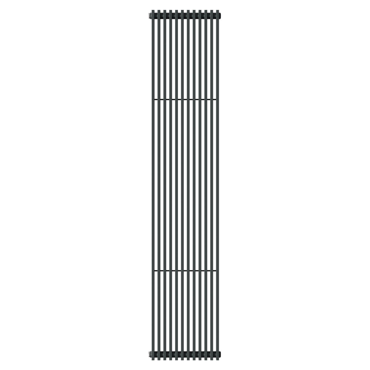 Funchal Anthracite 1800mm x 360mm Single Panel Radiator Front View