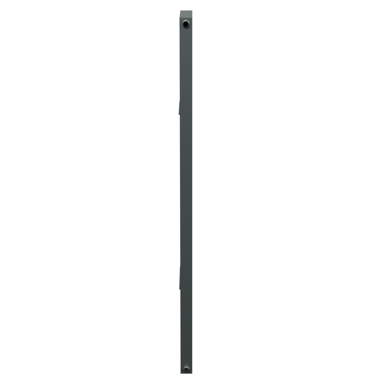 Funchal Anthracite 1800mm x 360mm Single Panel Radiator Side on View