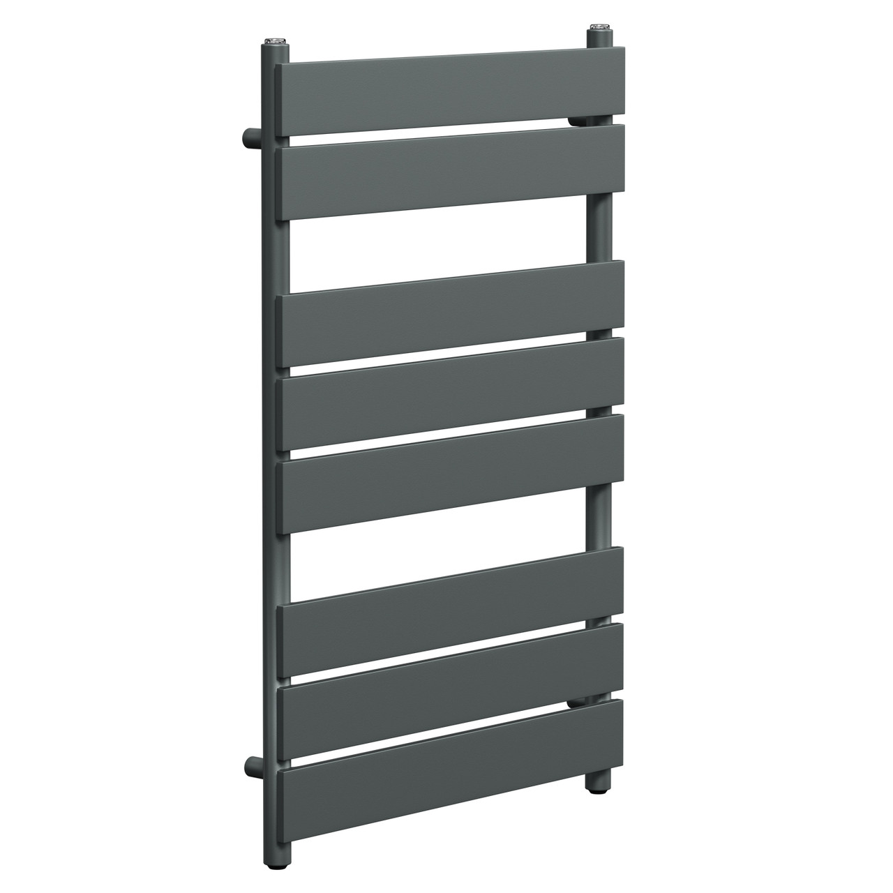 Athens Anthracite Flat Panel Heated Towel Rail Left Hand Side View