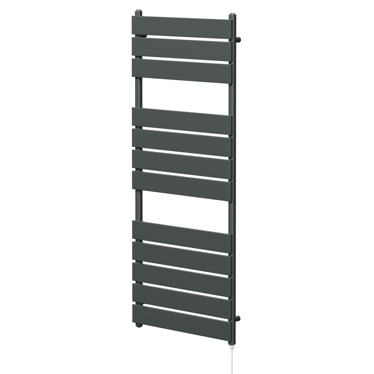 Athens Anthracite Flat Panel Electric Heated Towel Rail Right Hand Side View