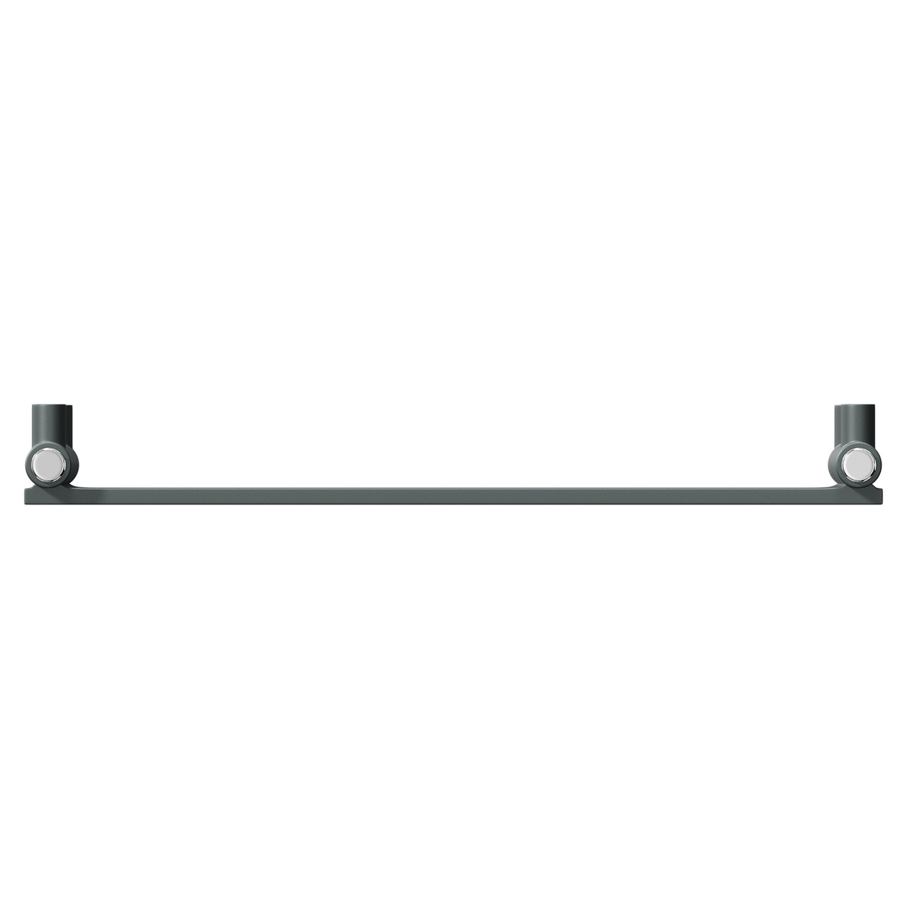 Athens Anthracite Flat Panel Electric Heated Towel Rail Top Down View