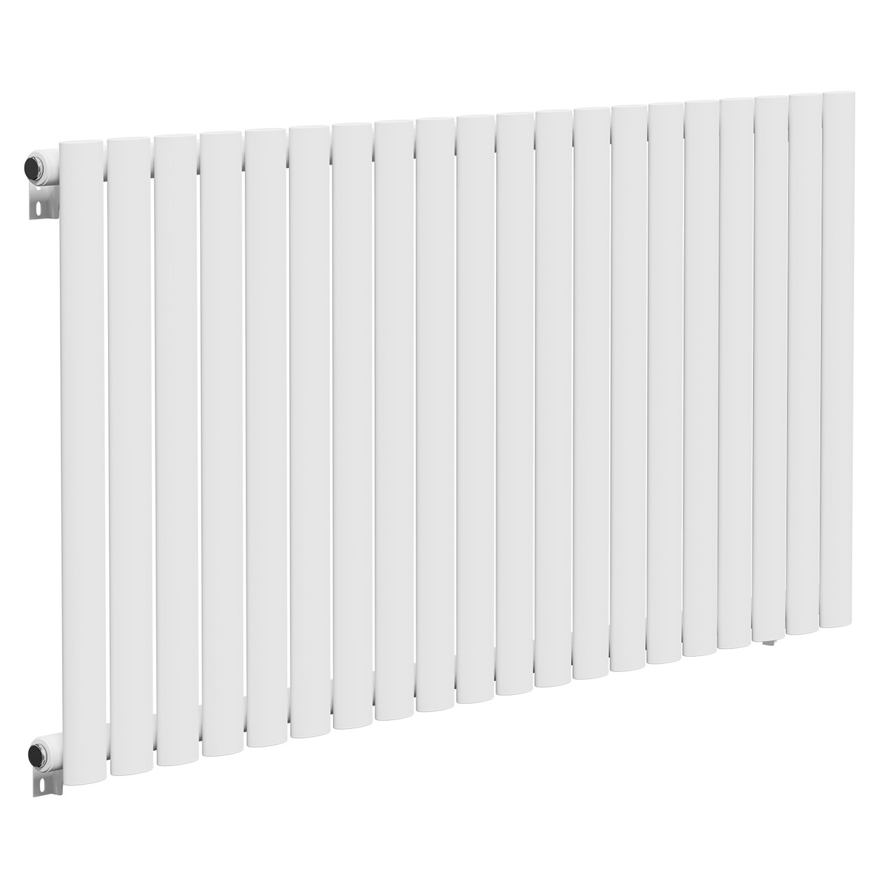 Bruges Horizontal White Single Panel Radiator Left Hand Side View