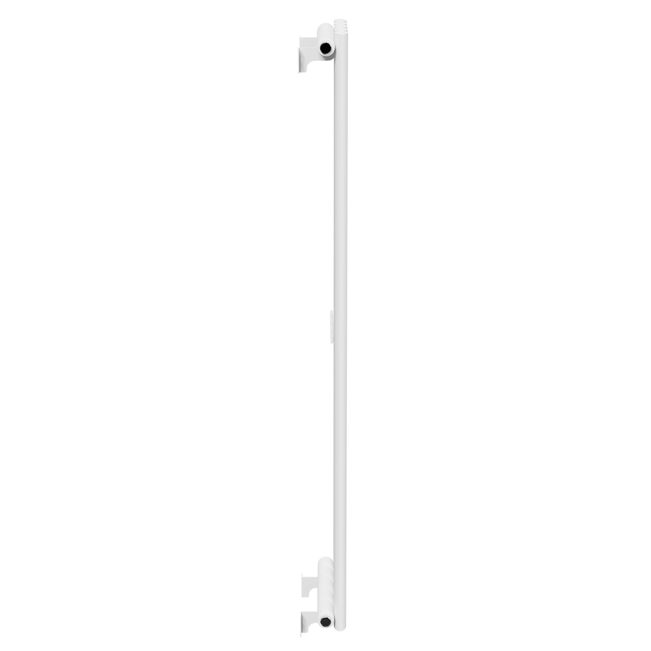 Bruges Vertical White Single Panel Radiator Side on View