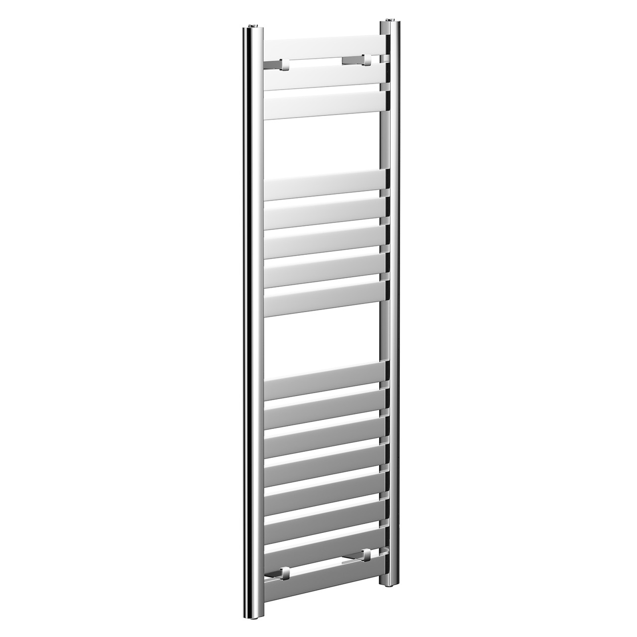 Cadiz Chrome Flat Panel Heated Towel Rail Left Hand Side View