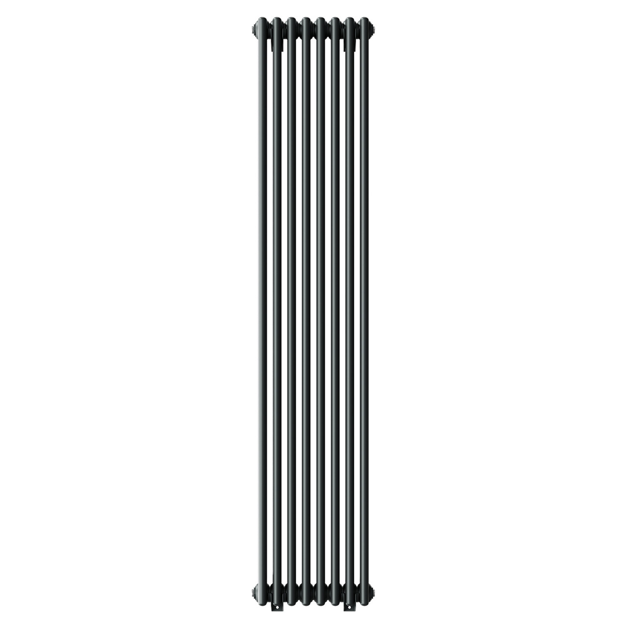 Copenhagen Vertical Anthracite Triple Column Radiator Front View